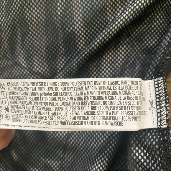 S/4  90s y2k style Hooded Jacket quarter zip plant green  windbreaker - Picture 6 of 9